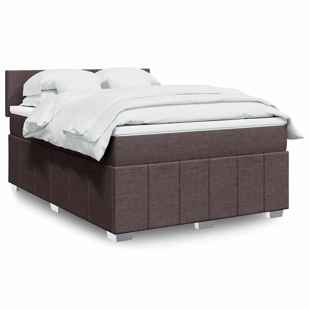Boxspring 120x190 cm Crème | Luxe Compleet Bed met Pocketvering, Topmatras & Verstelbaar Hoofdbord - Spotlights shopping