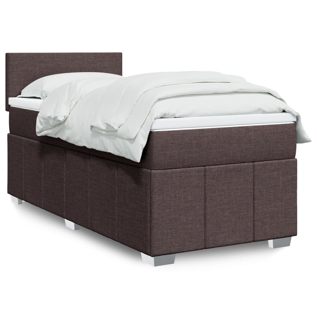 Boxspring 120x190 cm Crème | Luxe Compleet Bed met Pocketvering, Topmatras & Verstelbaar Hoofdbord - Spotlights shopping