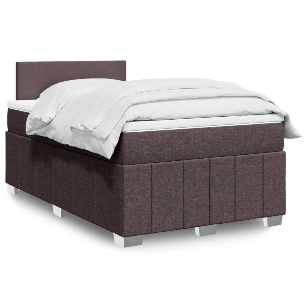 Boxspring 120x190 cm Crème | Luxe Compleet Bed met Pocketvering, Topmatras & Verstelbaar Hoofdbord - Spotlights shopping