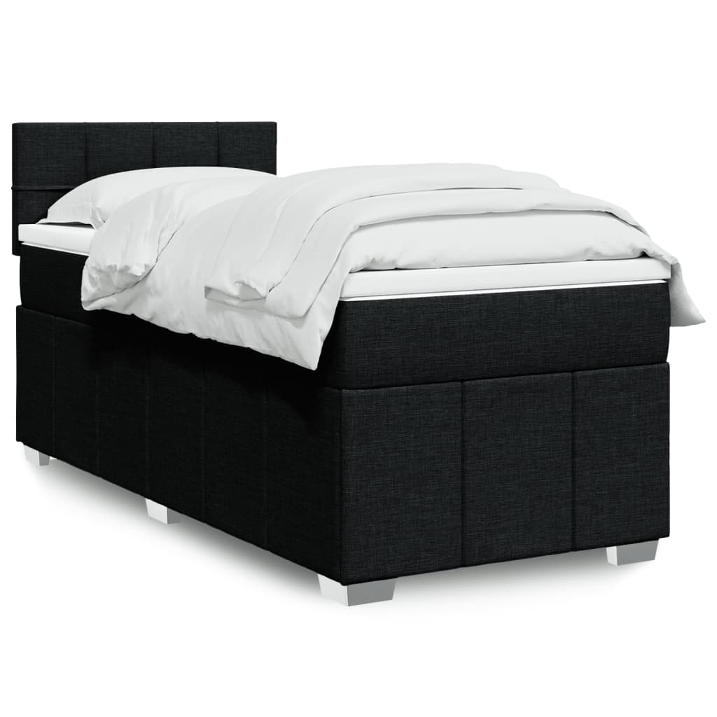 Boxspring 120x190 cm Crème met LED | Compleet Bed met Pocketveringmatras & Topmatras - Spotlights shopping