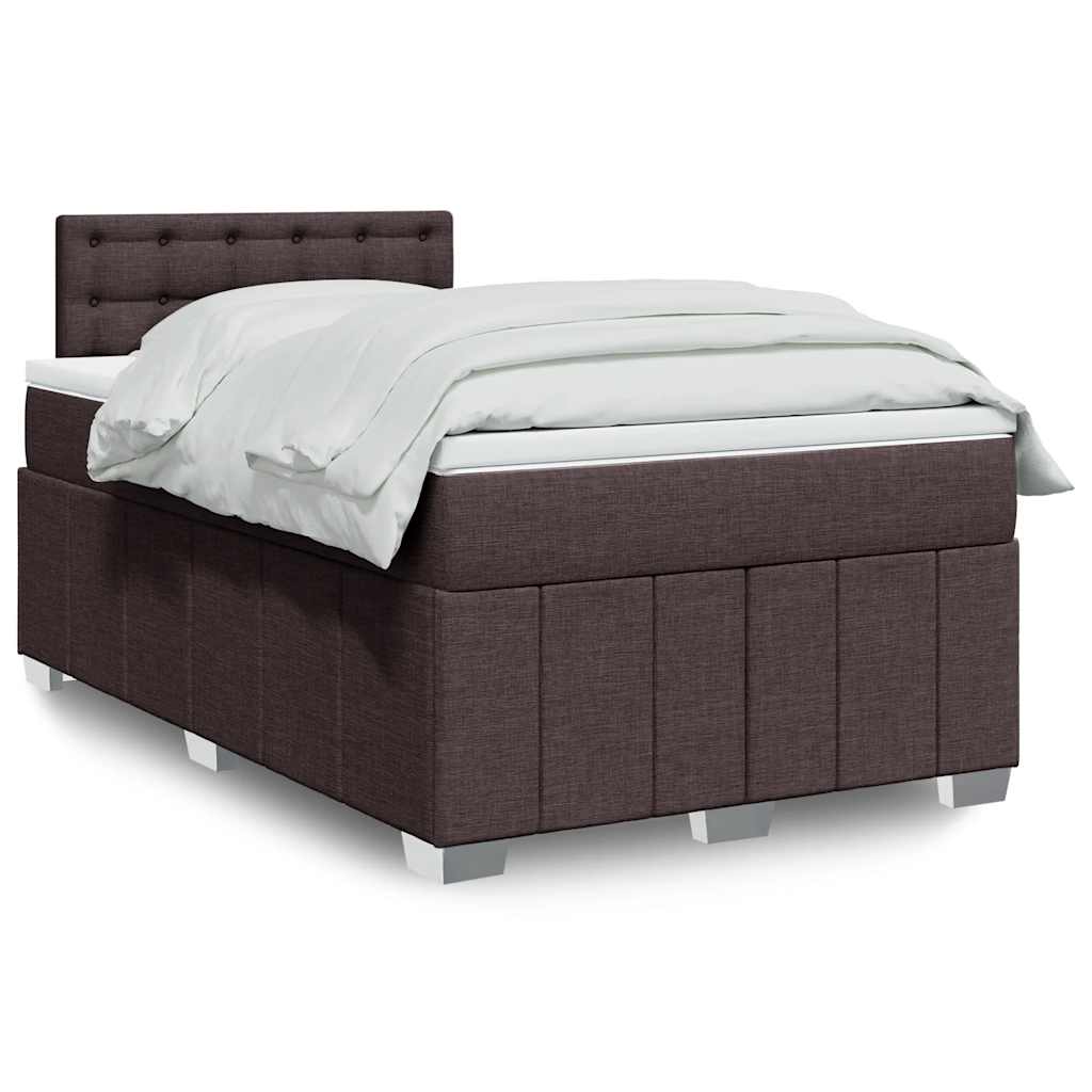 Boxspring 120x190 cm Crème | Compleet Bed met Pocketveringmatras, Topmatras & Verstelbaar Hoofdbord - Spotlights shopping