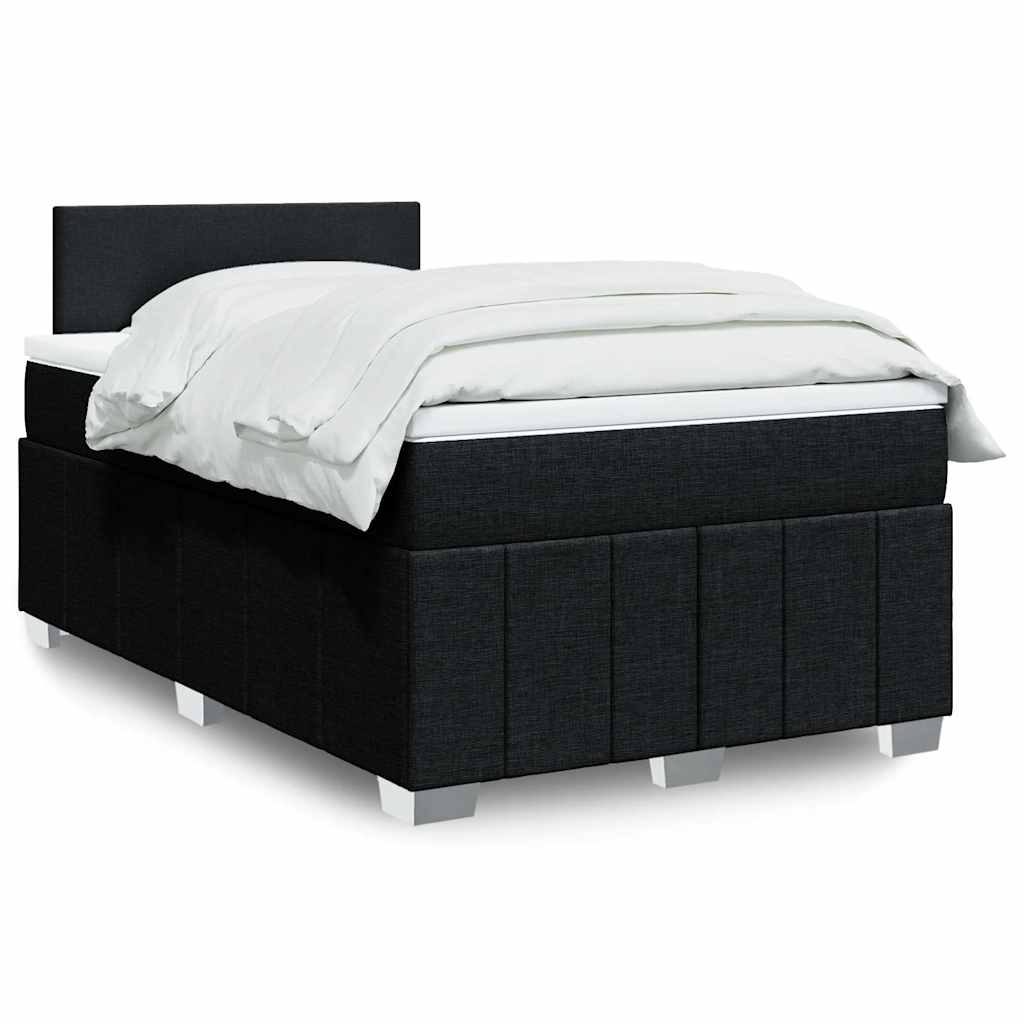 Boxspring 120x190 cm Crème | Luxe Compleet Bed met Pocketvering, Topmatras & Verstelbaar Hoofdbord - Spotlights shopping