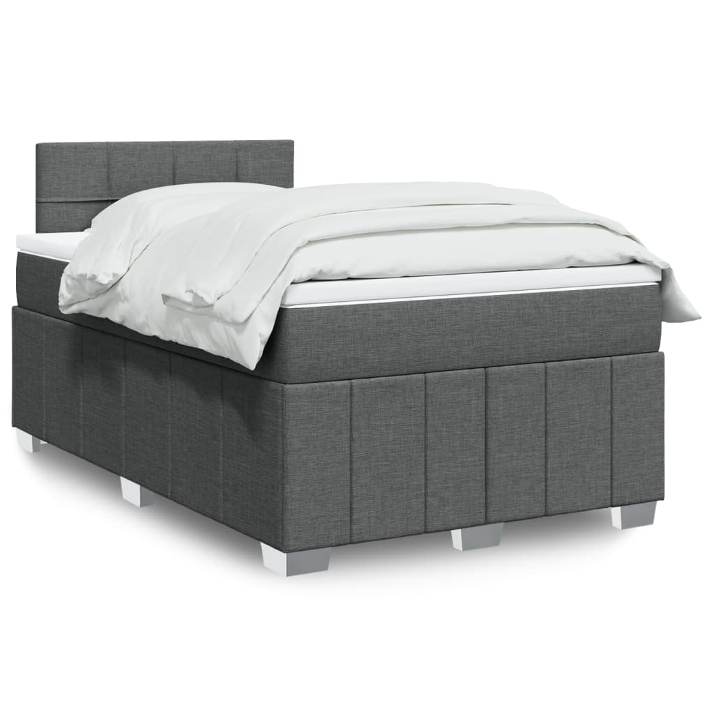 Boxspring 120x190 cm Crème met LED | Compleet Bed met Pocketveringmatras & Topmatras - Spotlights shopping