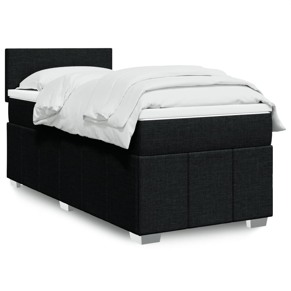 Boxspring 120x190 cm Crème | Luxe Compleet Bed met Pocketvering, Topmatras & Verstelbaar Hoofdbord - Spotlights shopping