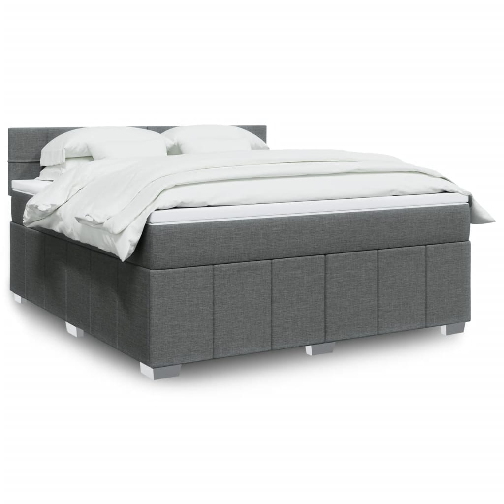 Boxspring 120x190 cm Crème met LED | Compleet Bed met Pocketveringmatras & Topmatras - Spotlights shopping