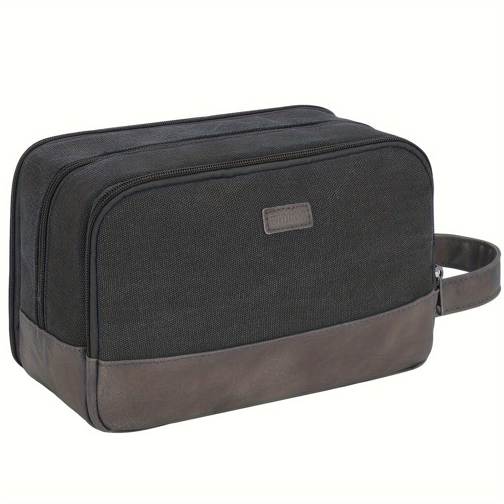 Canvas Toilettas met Zijhandvat en Apart Nat- en Droogvak - Spotlights shopping