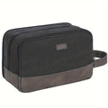 Canvas Toilettas met Zijhandvat en Apart Nat- en Droogvak - Spotlights shopping