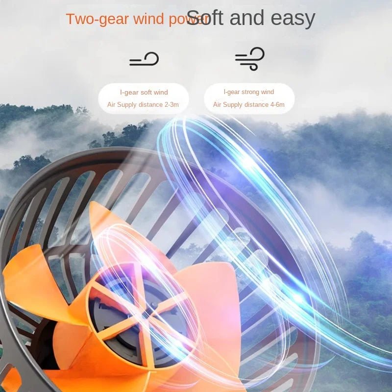 360 graden autoventilator met drie verstelbare ventilatorkoppen voor USB, 12V en 24V voertuigen