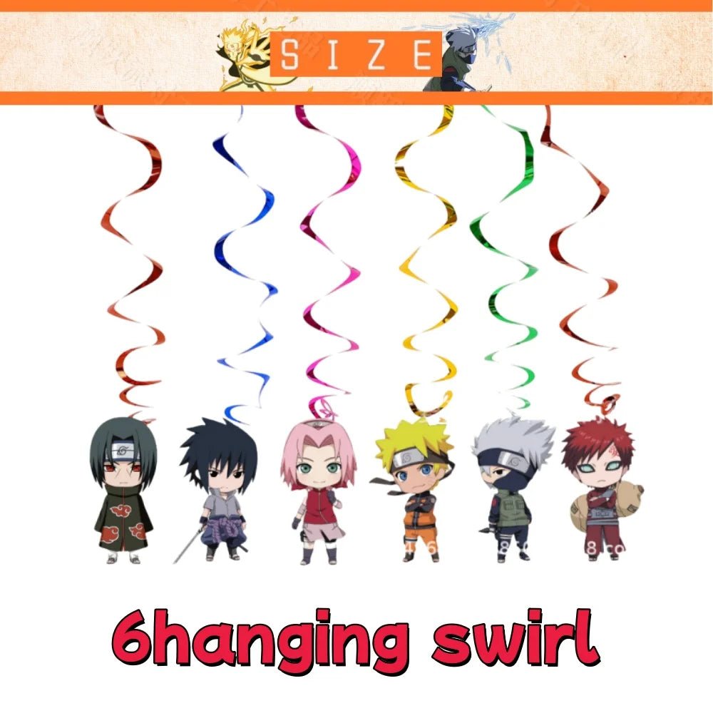 Naruto feestservies set met bekers, borden en servetten voor een anime verjaardagsfeest