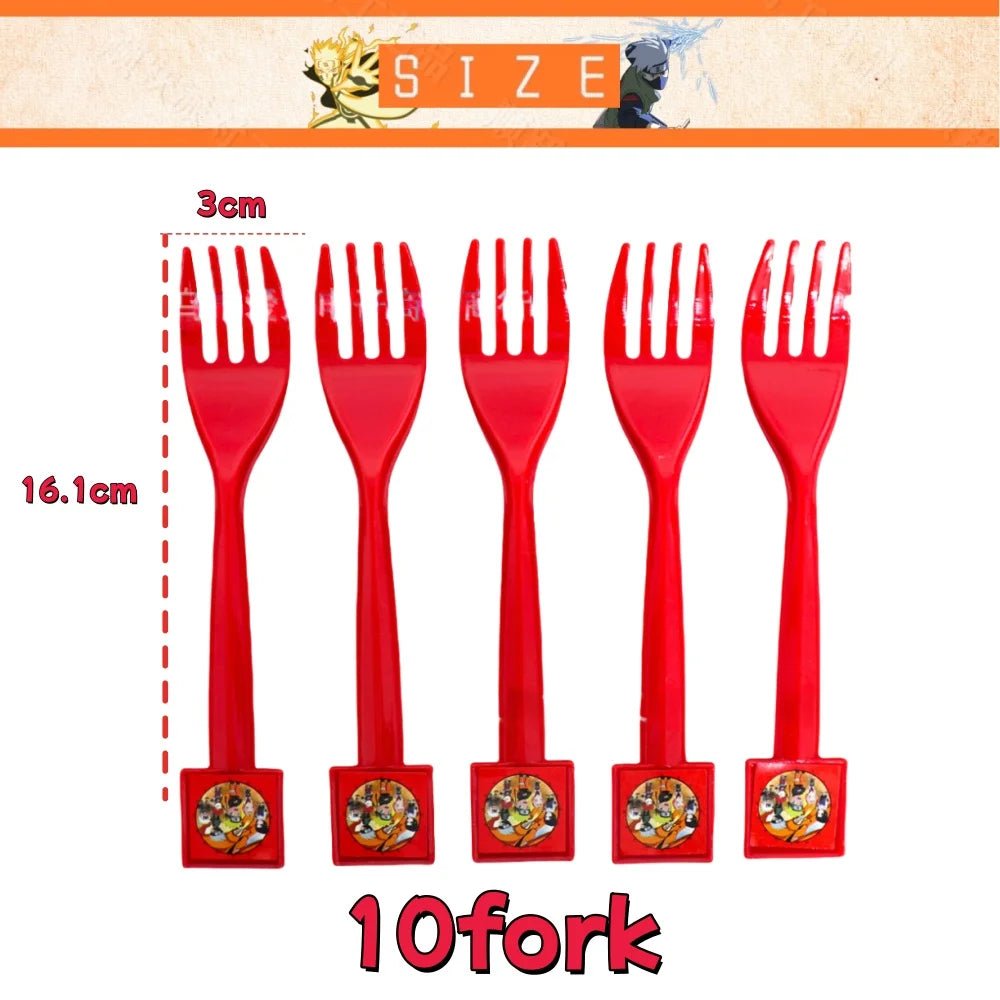 Naruto feestservies set met bekers, borden en servetten voor een anime verjaardagsfeest