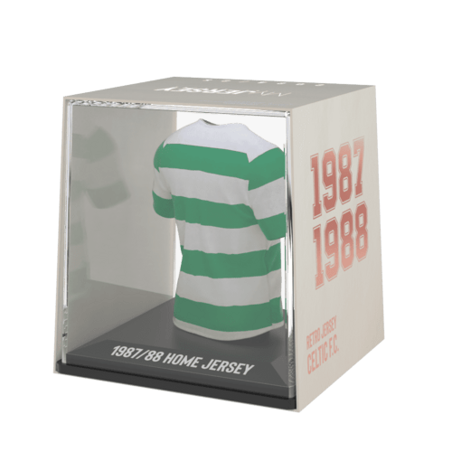 Celtic FC My Jersey 1988 Centenary Edition retro mini shirt met display case