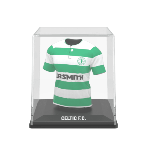 Celtic FC My Jersey 1988 Centenary Edition retro mini shirt met display case
