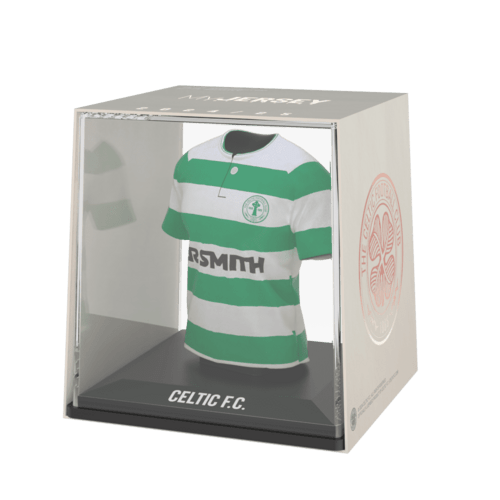 Celtic FC My Jersey 1988 Centenary Edition retro mini shirt met display case