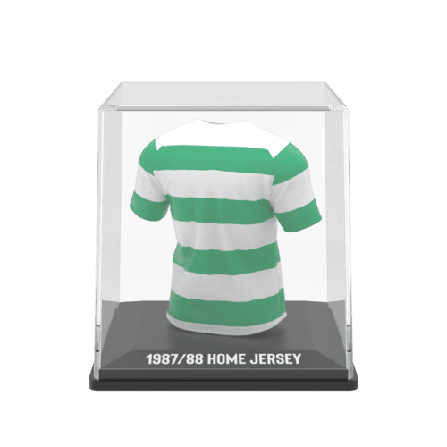 Celtic FC My Jersey 1988 Centenary Edition retro mini shirt met display case