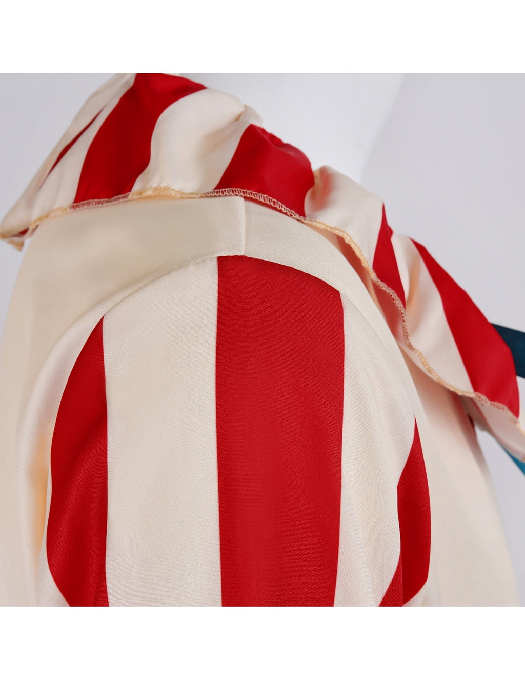 Rood-wit clownkostuum voor volwassenen voor Halloween