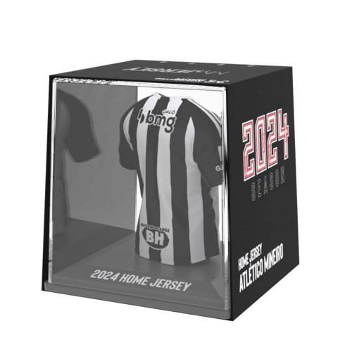 Atlético Mineiro My Jersey 2024 mini voetbalshirt met display case en Augmented Reality