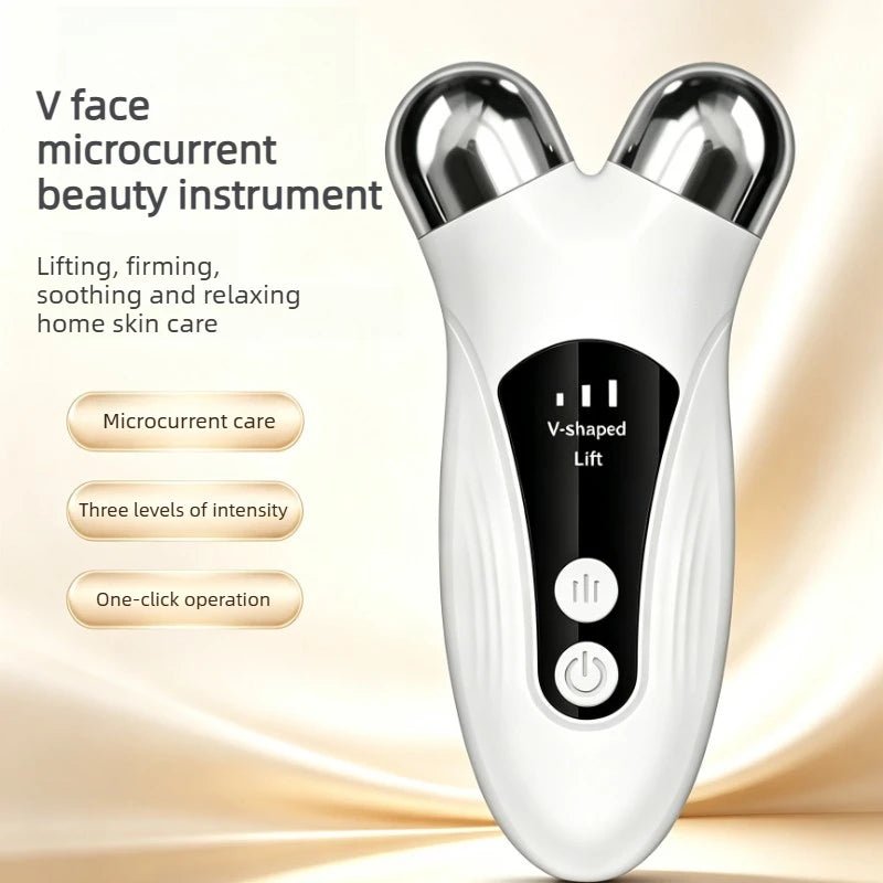 CMH EMS Gezichtsmassage Apparaat – V-Face Roller met Microcurrent & Warmte - Spotlights shopping