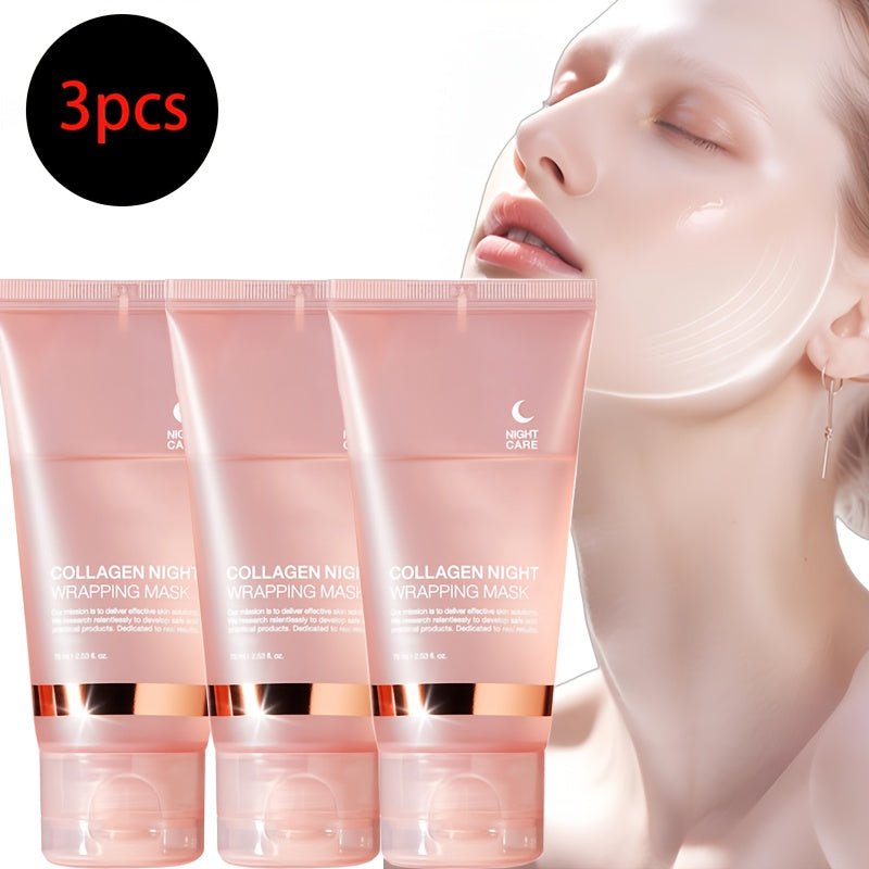 Collageen Nachtmasker 3-Pack – Niacinamide & Hyaluronzuur - Spotlights shopping
