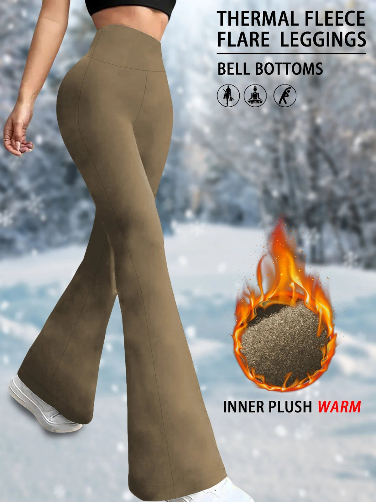 Warme dames legging voor koude dagen