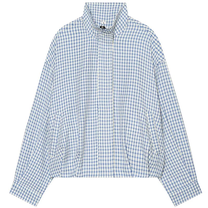 Dames Geruite Bomberjack – Oversized & Cropped - Spotlights shopping