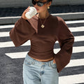 Slim fit dames top met elegante vleermuismouwen
