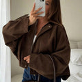 Dames Vest met Lange Mouwen – Effen Kleur en Casual Stijl - Spotlights shopping