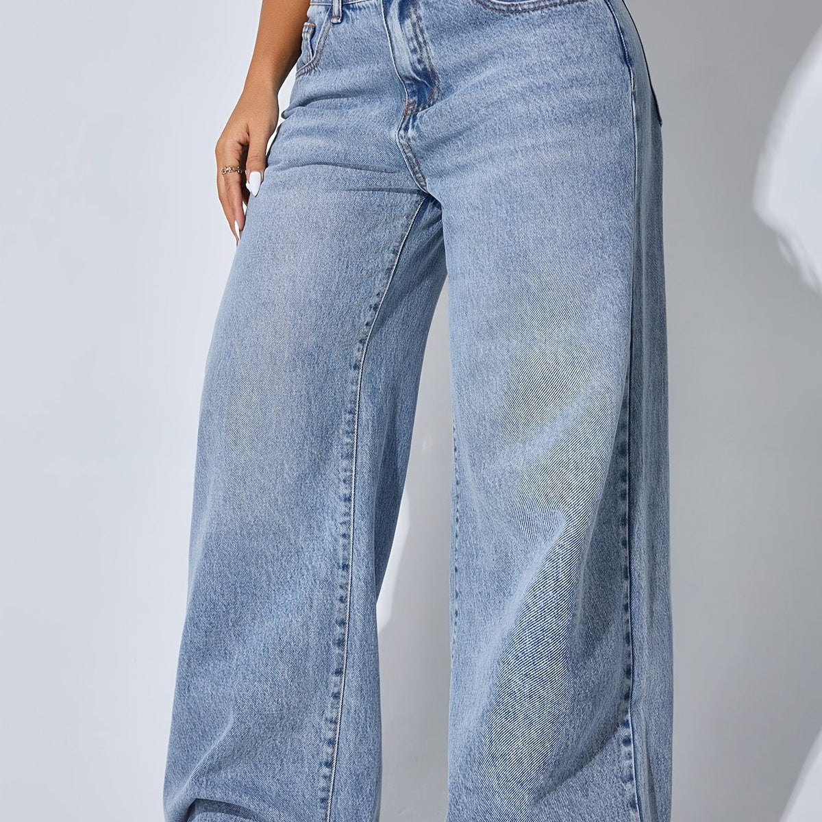 Dames wide leg jeans met wijde pijpen