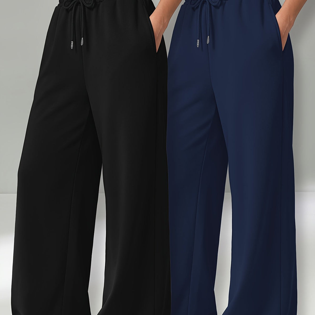 Dames Wijde Broek – Hoge Taille & Elastische Tailleband - Spotlights shopping