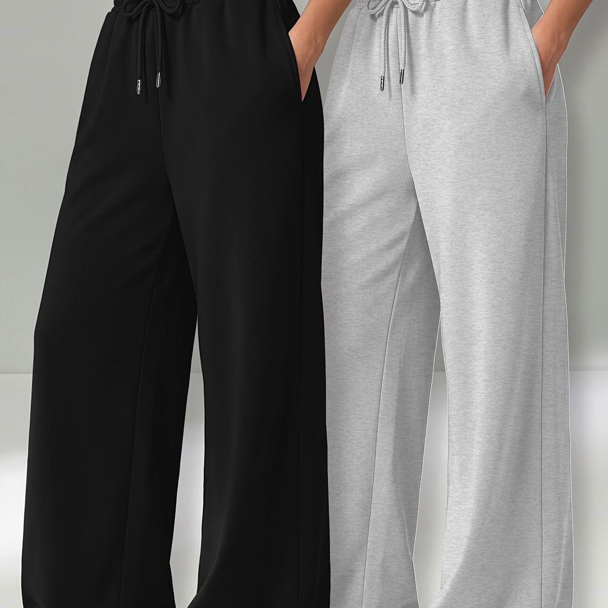 Dames Wijde Broek – Hoge Taille & Elastische Tailleband - Spotlights shopping
