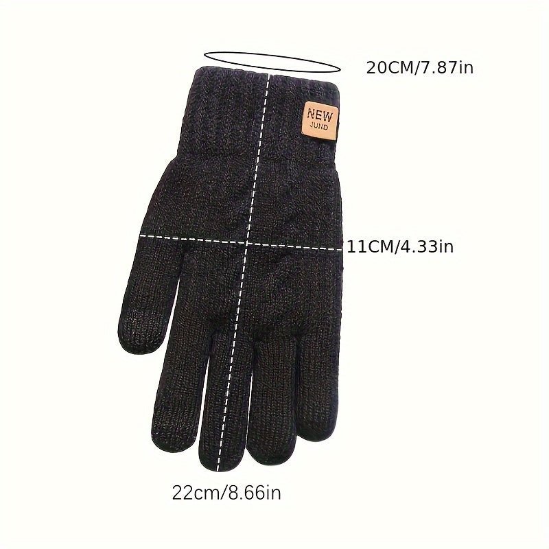 Dames winterhandschoenen met dubbele laag en fleecevoering