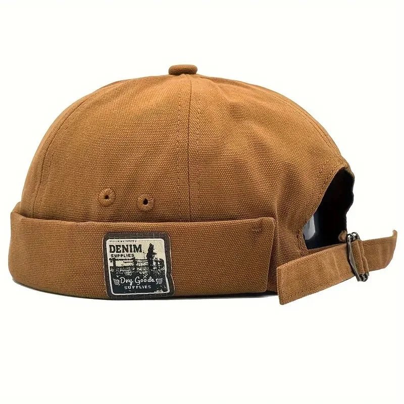 Vintage docker cap zonder klep voor dames en heren