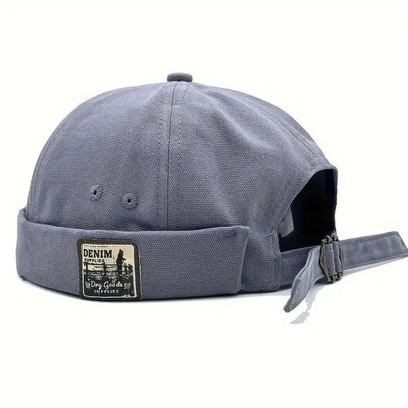 Vintage docker cap zonder klep voor dames en heren