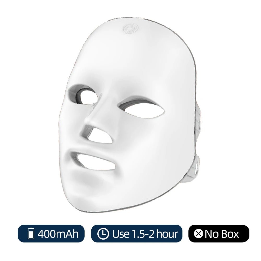 Draadloos 7 kleuren LED gezichtsmasker met Photon lichttherapie voor dagelijkse huidverzorging