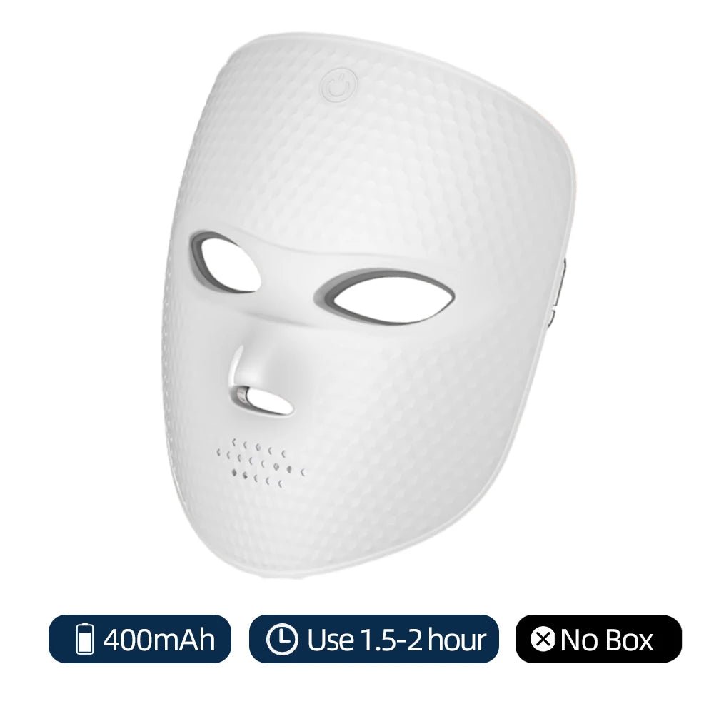 Draadloos 7 kleuren LED gezichtsmasker met Photon lichttherapie voor dagelijkse huidverzorging