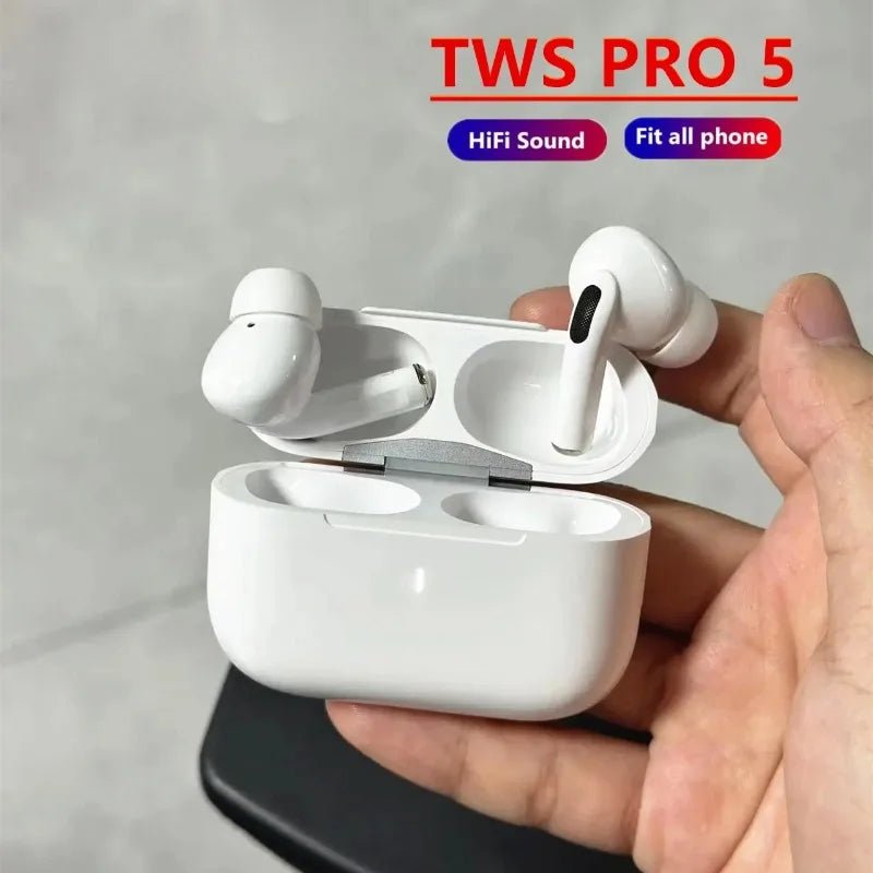 Draadloze Bluetooth TWS Pro 5 oordopjes met actieve ruisonderdrukking ANC