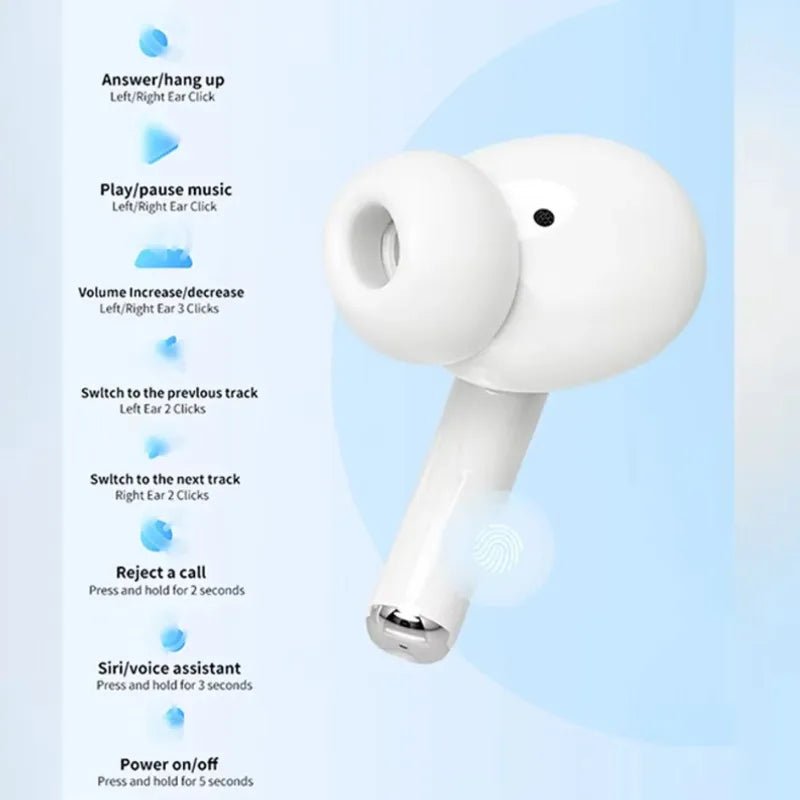 Draadloze Bluetooth TWS Pro 5 oordopjes met actieve ruisonderdrukking ANC