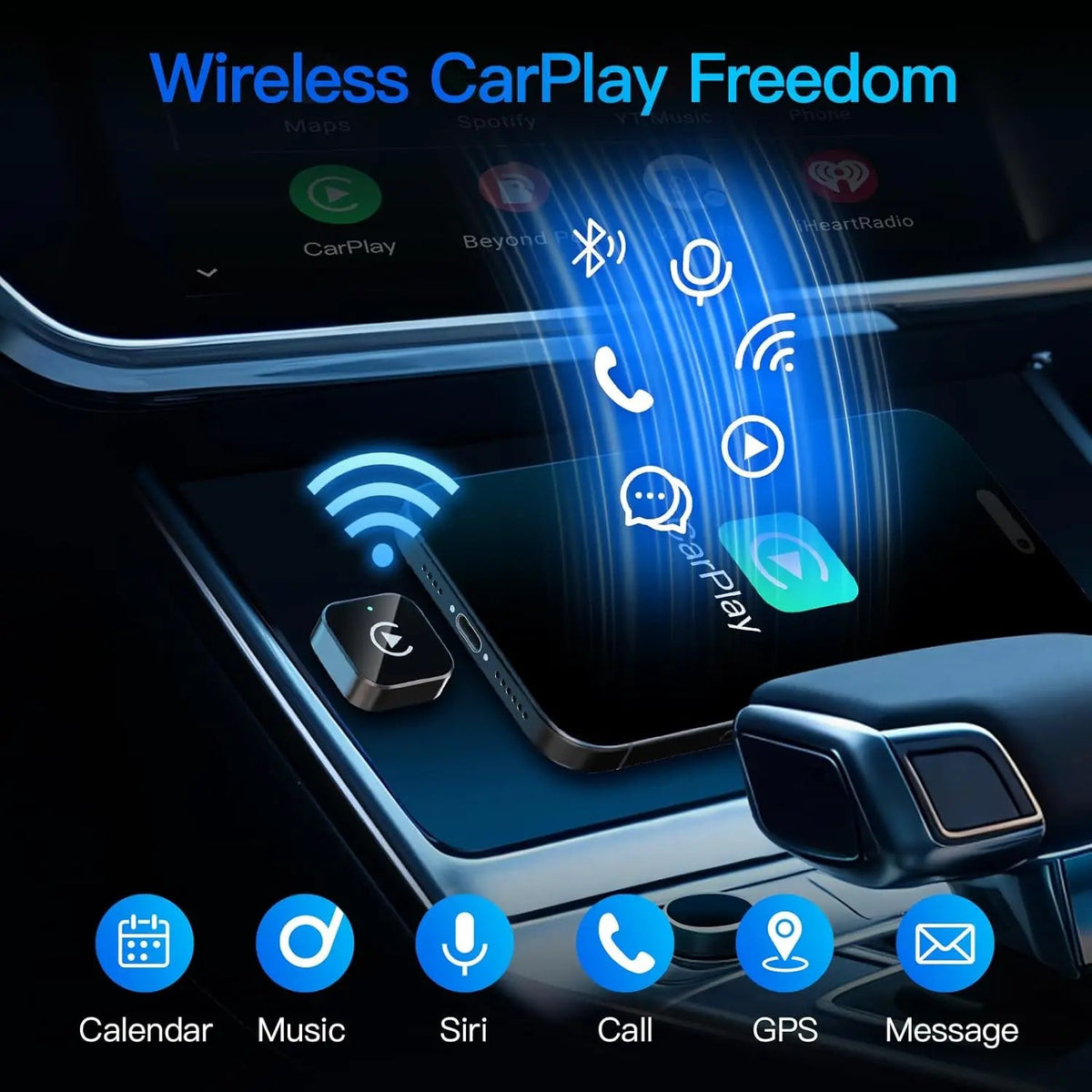 Draadloze CarPlay adapter voor iPhone