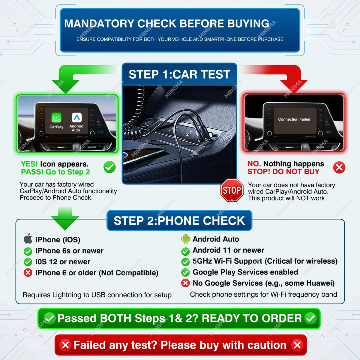 Draadloze CarPlay & Android Auto Adapter – 2-in-1 Plug & Play - Spotlights shopping