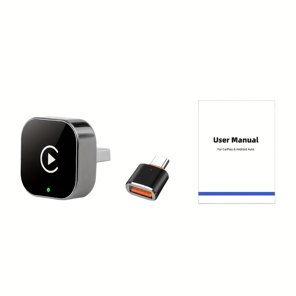 Draadloze CarPlay & Android Auto Adapter – 2-in-1 Plug & Play - Spotlights shopping
