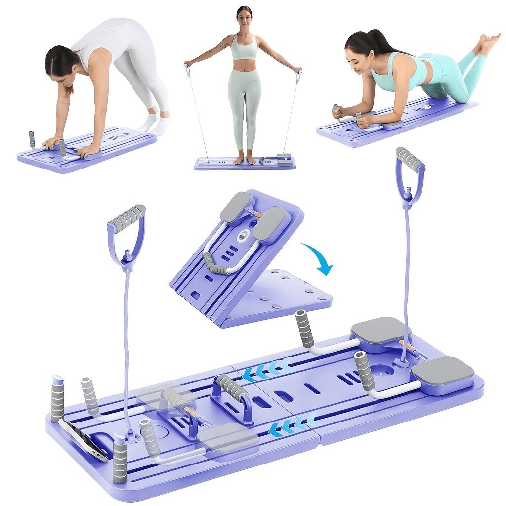 Opvouwbaar Pilates Board voor coretraining, balansoefeningen en full-body fitness thuis of onderweg