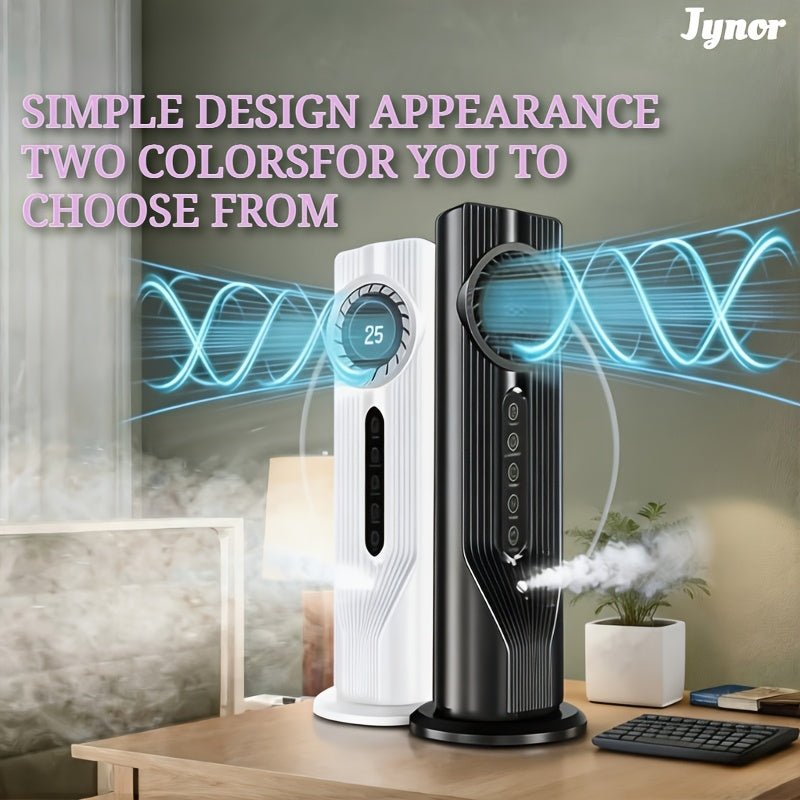Draagbare USB aircooler met bevochtigingsfunctie, timer en zes snelheden voor bureau, slaapkamer en kantoor