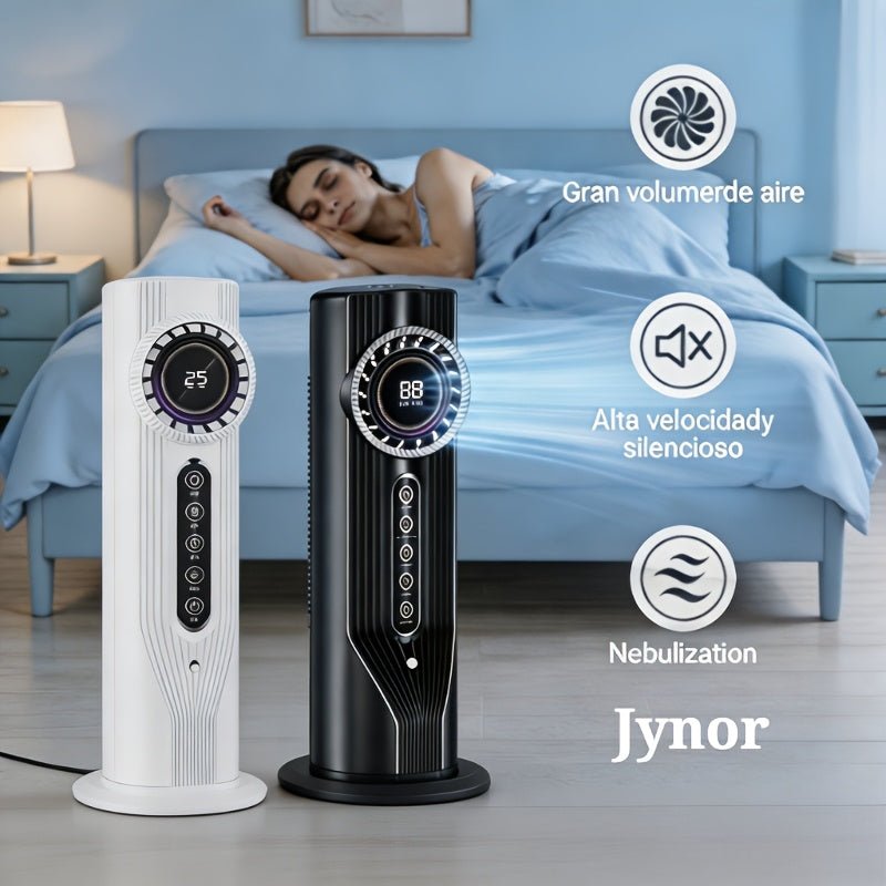 Draagbare USB aircooler met bevochtigingsfunctie, timer en zes snelheden voor bureau, slaapkamer en kantoor