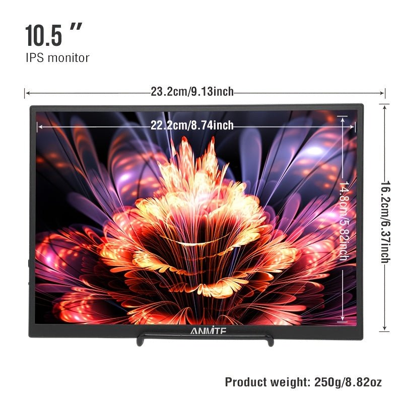 Draagbare monitor van 10,5 inch met HDR-ondersteuning
