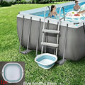 Opvouwbaar draagbaar voetenbad voor zwembad en multifunctioneel gebruik zoals handen wassen, kleine wasjes en huisdieren verzorgen
