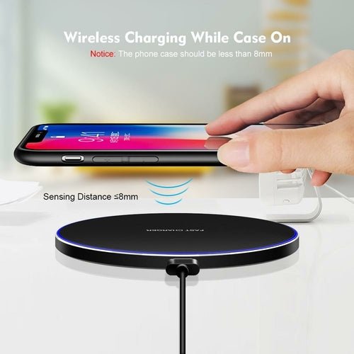 Dragon W9 30W draadloze Qi-oplader met ultra dun ontwerp en USB-C aansluiting