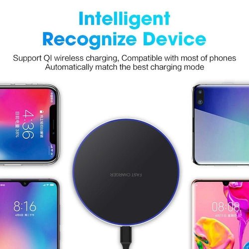 Dragon W9 30W draadloze Qi-oplader met ultra dun ontwerp en USB-C aansluiting