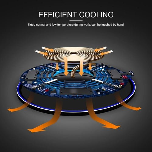 Dragon W9 30W draadloze Qi-oplader met ultra dun ontwerp en USB-C aansluiting