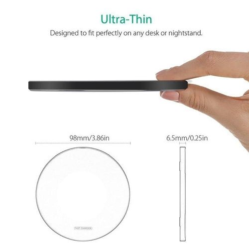 Dragon W9 30W draadloze Qi-oplader met ultra dun ontwerp en USB-C aansluiting