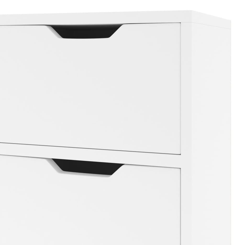 Hoogglans wit dressoir van bewerkt hout met lades en opbergruimte voor woonkamer of hal