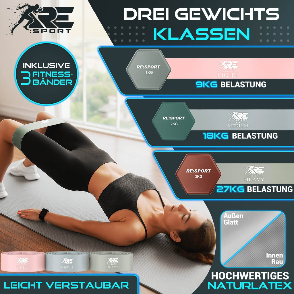 Dumbbell Set met Standaard & 3 Fitnessbanden – 3 Paar, 1–18 kg - Spotlights shopping